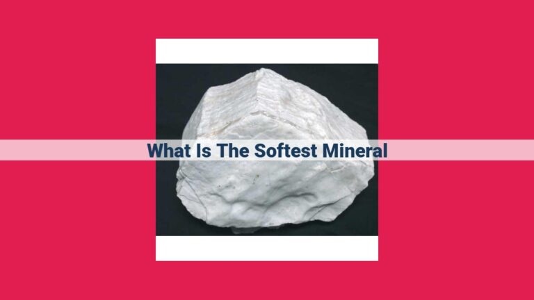 what is the softest mineral