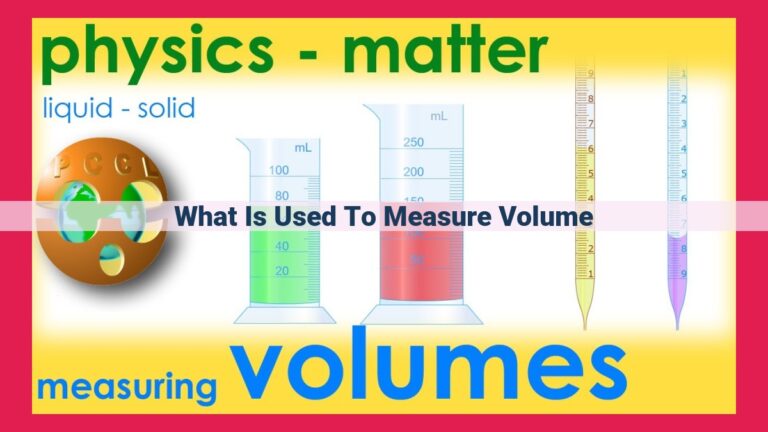 what is used to measure volume