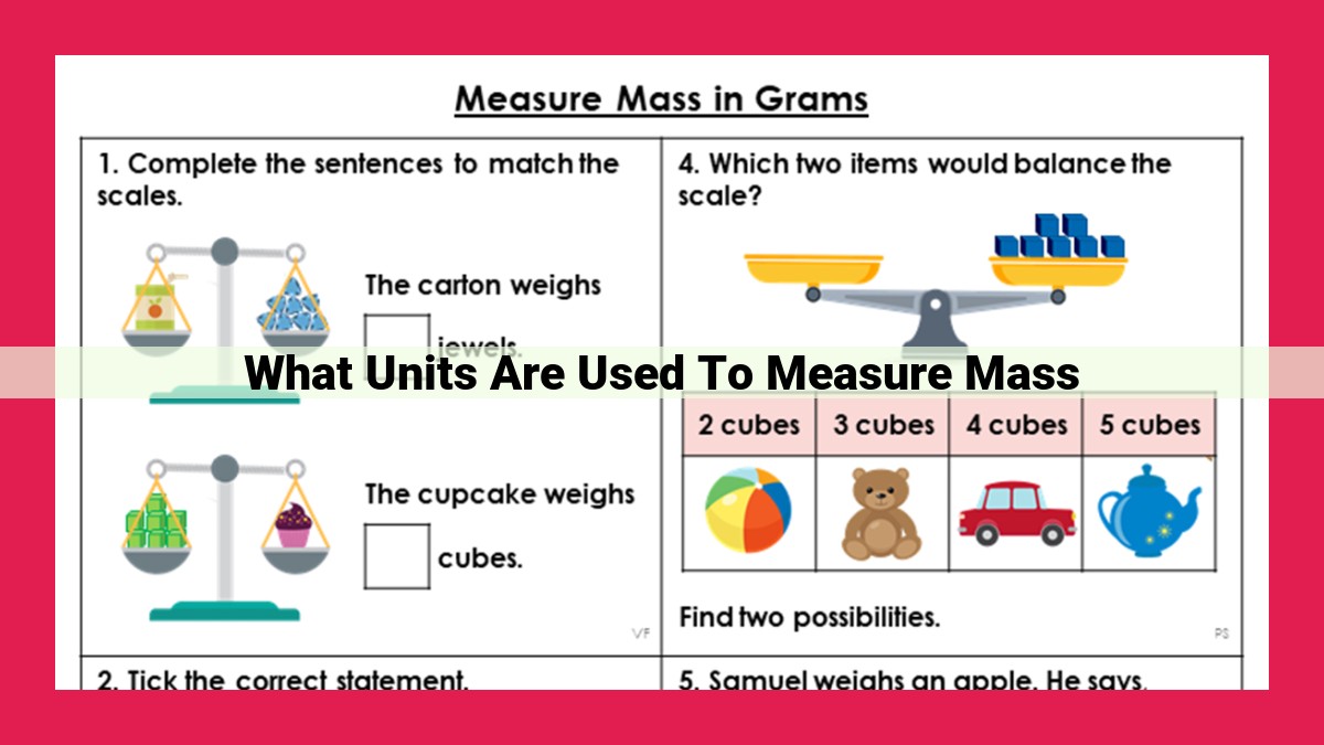 what units are used to measure mass